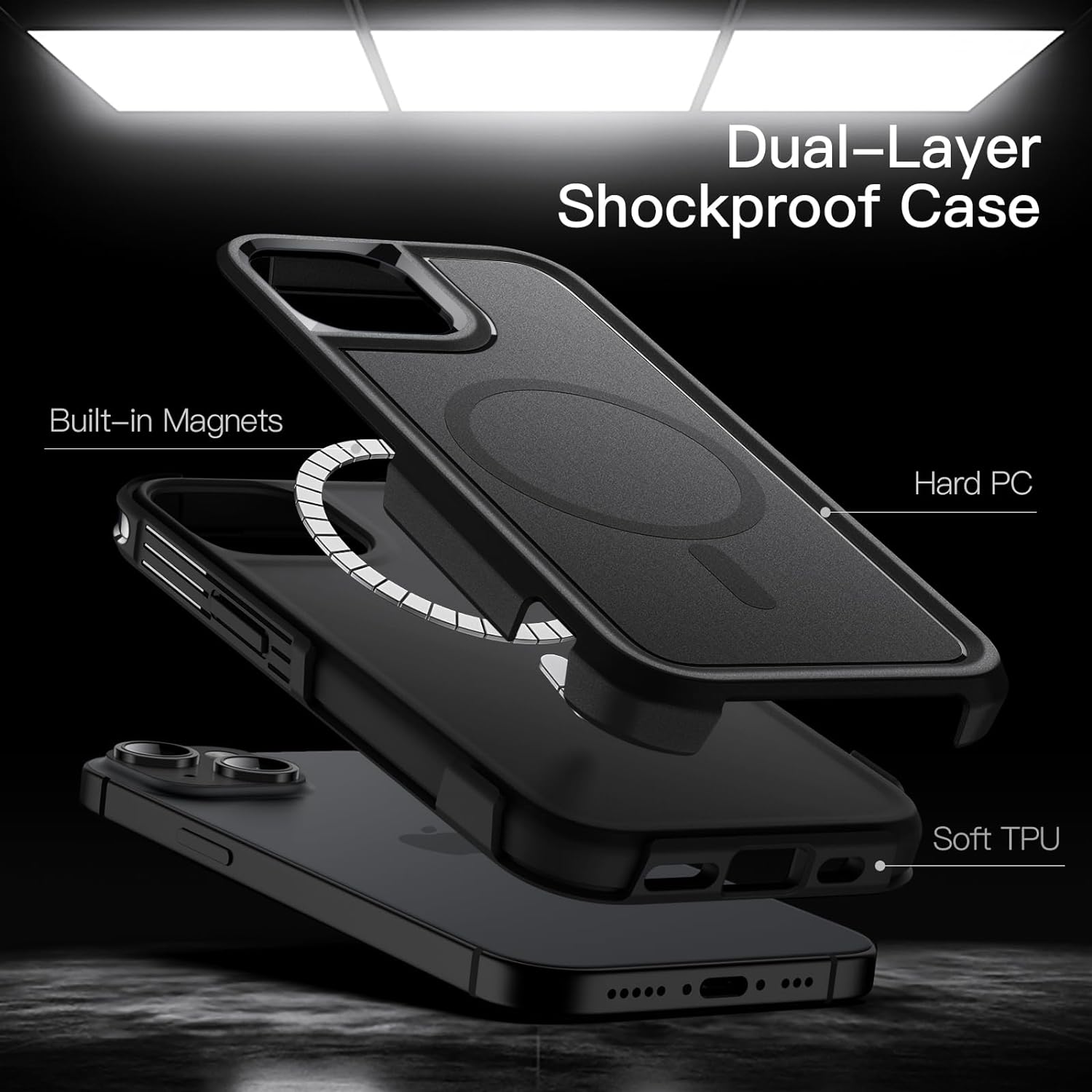 Slim Hybrid Magnetic MagSafe Case for iPhone 15 Plus / 14 Plus Slim Hybrid Magnetic MagSafe Case for iPhone 15 Plus / 14 Plus